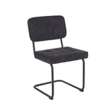 Kita Dining Chair – Black – Woven Fabric