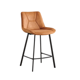 Zera Barkrukken - Cognac Microfiber