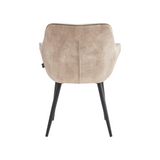 Chaise de salle à manger Luna – Champagne – Velours Adore