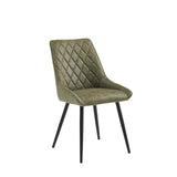 Nordi Eetkamerstoel - Groen Microfiber