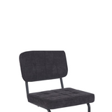 Kita Dining Chair – Black – Woven Fabric