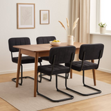 Kita Dining Chair – Black – Woven Fabric