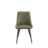 Nordi Eetkamerstoel - Groen Microfiber