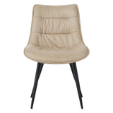 Manila Dining Chair - Beige Microfiber