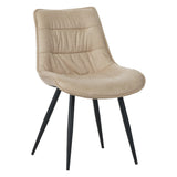 Manila Dining Chair - Beige Microfiber
