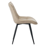 Manila Dining Chair - Beige Microfiber