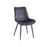 Lesedi Esszimmerstuhl - Ockergelber Samt