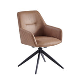 Barbara Eetkamerstoel - Cognac Microfiber