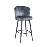 Barry Barstoel - Grijs Velvet