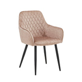 Beverly Eetkamerstoel - Champagne Adore Velvet