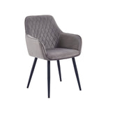 Beverly Dining Chair - Grey Velvet