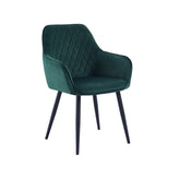 Beverly Eetkamerstoel - Groen Velvet