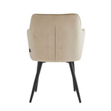City Dining Chair - Beige Velvet