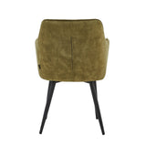 City Dining Chair - Olive Green Adore Velvet