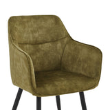 City Dining Chair - Olive Green Adore Velvet
