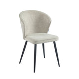 Curve Eetkamerstoel - Beige Boucle