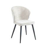 Curve Eetkamerstoel - Beige Chenille