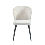 Curve Eetkamerstoel - Beige Chenille