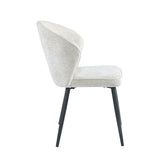 Curve Eetkamerstoel - Beige Chenille