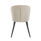 Curve Eetkamerstoel - Beige Velvet