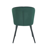 Curve Eetkamerstoel - Groen Velvet