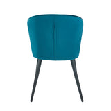 Curve Eetkamerstoel - Petrol Velvet