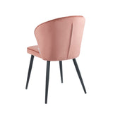 Curve Eetkamerstoel - Roze Velvet