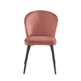 Curve Eetkamerstoel - Roze Velvet