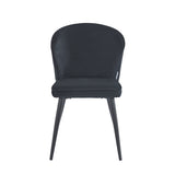 Curve Eetkamerstoel - Zwart Velvet
