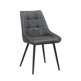 Dansk Eetkamerstoel - Antraciet Microfiber