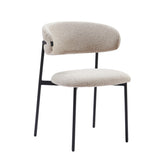 Daria Dining Chair - Beige Boucle