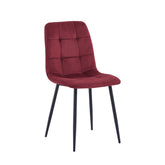 Ela Esszimmerstuhl - Bordeaux Samt