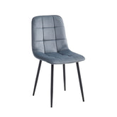 Ela Eetkamerstoel - Grijs Velvet