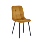 Ela Esszimmerstuhl - Ockergelber Samt
