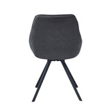 Elias Eetkamerstoel - Antraciet Microfiber