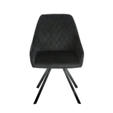 Elias Eetkamerstoel - Zwart Velvet