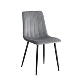 Eline Eetkamerstoel - Grijs Velvet