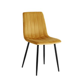 Eline Esszimmerstuhl - Ockergelber Samt