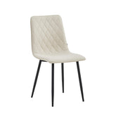 Elise Esszimmerstuhl - Beigefarbener Samt