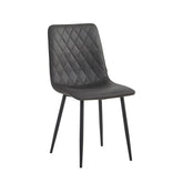 Elise Esszimmerstuhl - Graue Mikrofaser