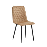 Elise Esszimmerstuhl - Sandfarbene Mikrofaser