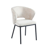 Elizabeth Eetkamerstoel - Beige Chenille