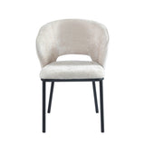 Elizabeth Eetkamerstoel - Beige Chenille