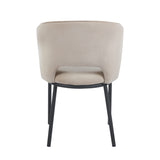 Elizabeth Eetkamerstoel - Beige Velvet