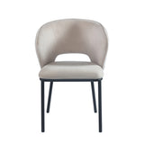 Elizabeth Eetkamerstoel - Beige Velvet