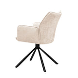Enzo Eetkamerstoel - Beige Chenille