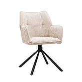 Enzo Eetkamerstoel - Beige Chenille