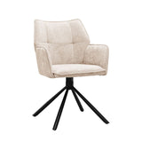 Enzo Eetkamerstoel - Beige Chenille