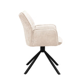 Enzo Eetkamerstoel - Beige Chenille