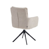 Exquisa Esszimmerstuhl - Beige Bouclé